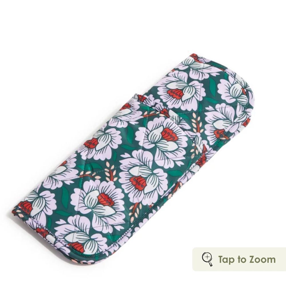 Vera Bradley Curling Iron and Flat Iron Cover in Ultralight Lotus Sea Moss NWT